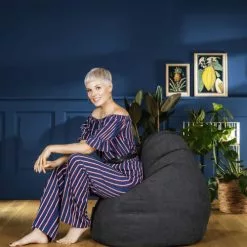 Sitting Point Poufs Pouf Design D'intérieur En Velours Noir 8 Sitting Point Poufs Pouf Design D'intérieur En Velours Noir -Chaise Soldes Magasin pouf design d interieur en velours noir 2