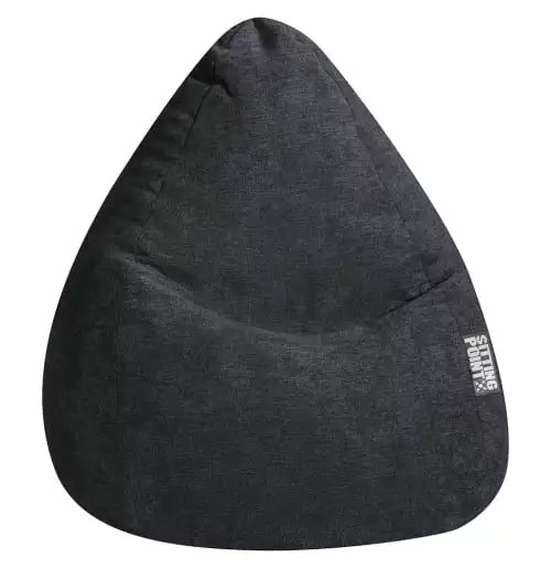 Sitting Point Poufs Pouf Design D'intérieur En Velours Noir 1 Sitting Point Poufs Pouf Design D'intérieur En Velours Noir