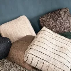 Bazar Bizar Poufs Pouf En Coton Brun -Chaise Soldes Magasin pouf en coton brun 2