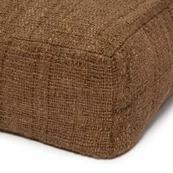 Bazar Bizar Poufs Pouf En Coton Brun -Chaise Soldes Magasin pouf en coton brun 3