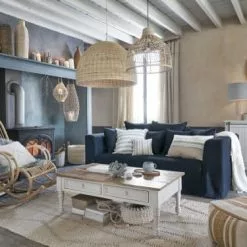 Maisons Du Monde Poufs Pouf En Coton Et Chanvre Beige Et écru -Chaise Soldes Magasin pouf en coton et chanvre beige et ecru 1000 15 35 225248 5