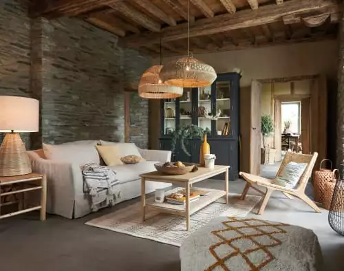 Maisons Du Monde Poufs Pouf En Coton Jaune Et Blanc 4 Maisons Du Monde Poufs Pouf En Coton Jaune Et Blanc – Image 4