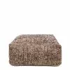 Bazar Bizar Poufs Pouf En Coton Noir Et Cuivre