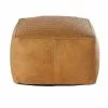 Maisons Du Monde Poufs Pouf En Cuir De Buffle Camel Tressé