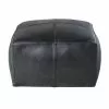 Maisons Du Monde Poufs Pouf En Cuir De Buffle Noir