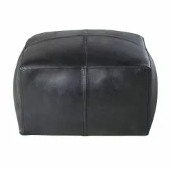 Maisons Du Monde Poufs Pouf En Cuir De Buffle Noir