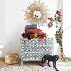 Maisons Du Monde Poufs Pouf En Jute Imprimé Doré -Chaise Soldes Magasin pouf en jute imprime dore 1000 5 32 177808 13