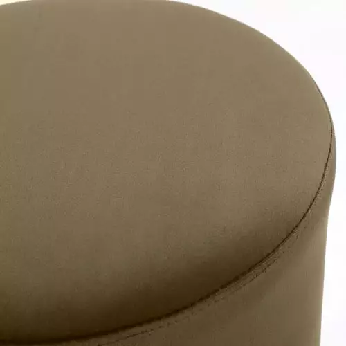 Nordlys Poufs Pouf En Métal Dore Et Velours Marron 3 Nordlys Poufs Pouf En Métal Dore Et Velours Marron – Image 3