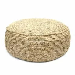 Bazar Bizar Poufs Pouf En Raphia Naturel