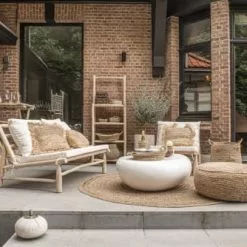 Bazar Bizar Poufs Pouf En Raphia Naturel -Chaise Soldes Magasin pouf en raphia naturel 3