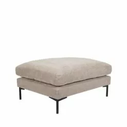 Zuiver Poufs Pouf En Tissu Beige -Chaise Soldes Magasin pouf en tissu beige 2