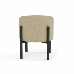 Potiron Paris Poufs Pouf En Tissu Beige, Pieds En Métal Noir 8 Potiron Paris Poufs Pouf En Tissu Beige, Pieds En Métal Noir -Chaise Soldes Magasin pouf en tissu beige pieds en metal noir 3