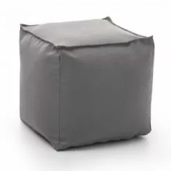 Talamo Italia Poufs Pouf En Tissu Gris -Chaise Soldes Magasin pouf en tissu gris 2