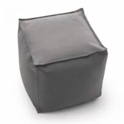 Talamo Italia Poufs Pouf En Tissu Gris -Chaise Soldes Magasin pouf en tissu gris 3