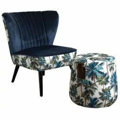 Aubry Gaspard Poufs Pouf En Tissu Jungle 6 Aubry Gaspard Poufs Pouf En Tissu Jungle -Chaise Soldes Magasin pouf en tissu jungle 2