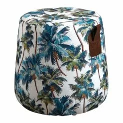 Aubry Gaspard Poufs Pouf En Tissu Jungle
