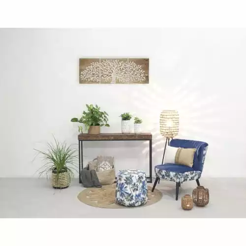 Aubry Gaspard Poufs Pouf En Tissu Jungle 4 Aubry Gaspard Poufs Pouf En Tissu Jungle – Image 4