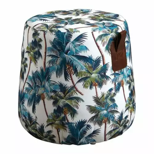 Aubry Gaspard Poufs Pouf En Tissu Jungle 1 Aubry Gaspard Poufs Pouf En Tissu Jungle