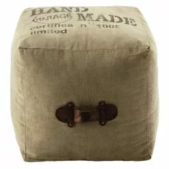 Maisons Du Monde Poufs Pouf En Tissu Recyclé