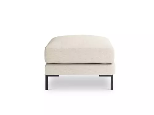Micadoni Home Poufs Pouf En Tissu Structuré Beige Clair 3 Micadoni Home Poufs Pouf En Tissu Structuré Beige Clair – Image 3