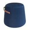 Nordlys Poufs Pouf En Velours Bleu Avec Corde