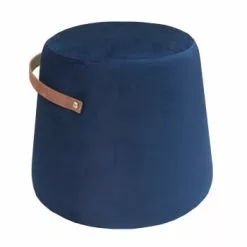 Nordlys Poufs Pouf En Velours Vert Avec Corde -Chaise Soldes Magasin pouf en velours bleu avec corde