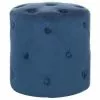 Beliani Poufs Pouf En Velours Bleu Foncé