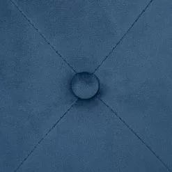 Beliani Poufs Pouf En Velours Bleu Foncé -Chaise Soldes Magasin pouf en velours bleu fonce 3