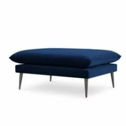 Micadoni Home Poufs Pouf En Velours Beige -Chaise Soldes Magasin pouf en velours bleu roi