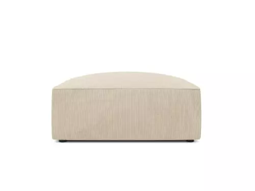 Micadoni Home Poufs Pouf En Velours Côtelé Beige Clair 1 Micadoni Home Poufs Pouf En Velours Côtelé Beige Clair