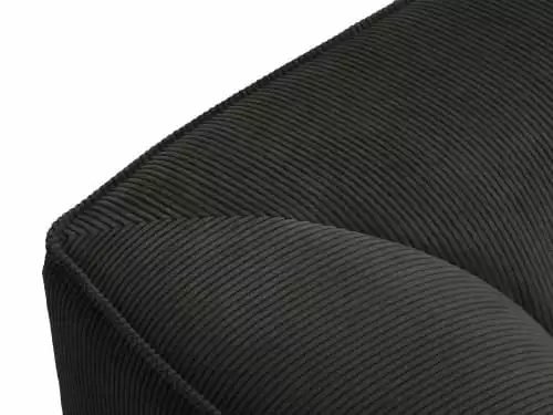 Micadoni Home Poufs Pouf En Velours Côtelé Gris Foncé 2 Micadoni Home Poufs Pouf En Velours Côtelé Gris Foncé – Image 2