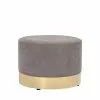 Bloomingville Poufs Pouf En Velours D55cm Gris