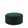 Pomax Poufs Pouf En Velours D80cm Vert