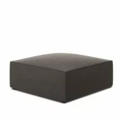 Micadoni Home Poufs Pouf En Velours Gris Foncé -Chaise Soldes Magasin pouf en velours gris fonce 3