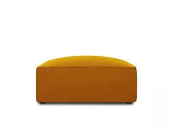 Micadoni Home Poufs Pouf En Velours Beige 5 Micadoni Home Poufs Pouf En Velours Beige – Image 5