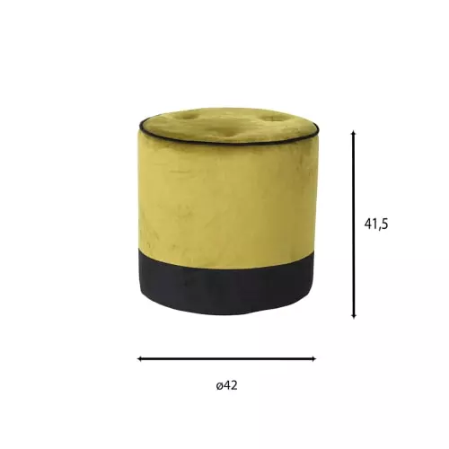 Pirouette Paris Poufs Pouf En Velours Lisse Vert Et Noir 2 Pirouette Paris Poufs Pouf En Velours Lisse Vert Et Noir – Image 2