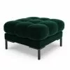 Micadoni Home Poufs Pouf En Velours Vert Bouteille