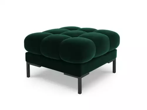 Micadoni Home Poufs Pouf En Velours Vert Bouteille 1 Micadoni Home Poufs Pouf En Velours Vert Bouteille