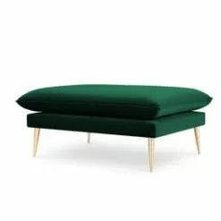 Micadoni Home Poufs Pouf En Velours Rouge -Chaise Soldes Magasin pouf en velours vert bouteille 6