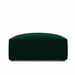 Micadoni Home Poufs Pouf En Velours Gris Foncé -Chaise Soldes Magasin pouf en velours vert bouteille 7