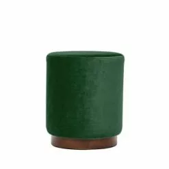 Nordlys Poufs Pouf En Velours Vert Et Base En Bois 9 Nordlys Poufs Pouf En Velours Vert Et Base En Bois -Chaise Soldes Magasin pouf en velours vert et base en bois 3