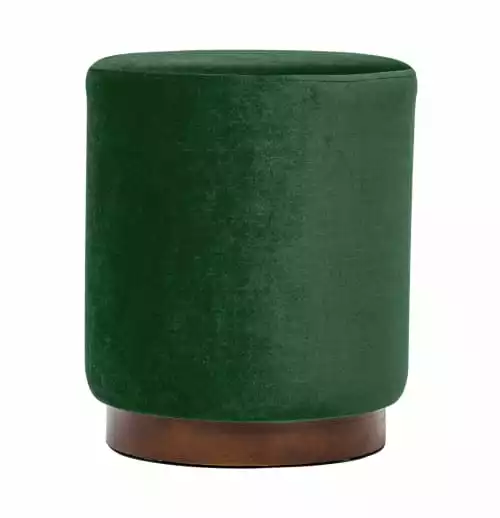 Nordlys Poufs Pouf En Velours Vert Et Base En Bois 1 Nordlys Poufs Pouf En Velours Vert Et Base En Bois