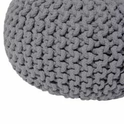Beliani Poufs Pouf Gris Foncé 40 X 25 Cm -Chaise Soldes Magasin pouf gris fonce 40 x 25 cm 3