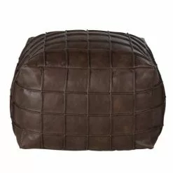 Maisons Du Monde Poufs Pouf Imitation Cuir Marron