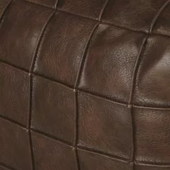 Maisons Du Monde Poufs Pouf Imitation Cuir Marron -Chaise Soldes Magasin pouf imitation cuir marron 1000 7 39 222792 3