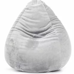 Sitting Point Poufs Pouf Poire XL D'intérieur Fourrure Douce Beige 70x110cm -Chaise Soldes Magasin pouf poire xl d interieur fourrure douce gris clair 70x110cm