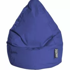 Sitting Point Poufs Pouf Poire XXL D'intérieur Bleu Foncé 80x130cm