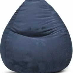 Sitting Point Poufs Pouf Poire XXL D'intérieur Fourrure Douce Bleu 80x130cm -Chaise Soldes Magasin pouf poire xxl d interieur fourrure douce bleu 80x130cm 2