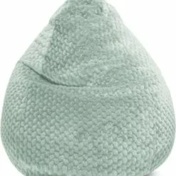 Sitting Point Poufs Pouf Poire XXL Fausse Fourrure Douce à Relief Ivoire 80x130cm -Chaise Soldes Magasin pouf poire xxl fausse fourrure douce a relief vert sauge 80x130cm