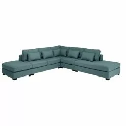 Maisons Du Monde Poufs Pouf Pour Canapé Modulable Bleu Pétrole -Chaise Soldes Magasin pouf pour canape modulable bleu petrole 1000 1 40 203236 4